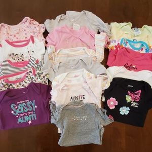 Baby Girl Onesie Lot
